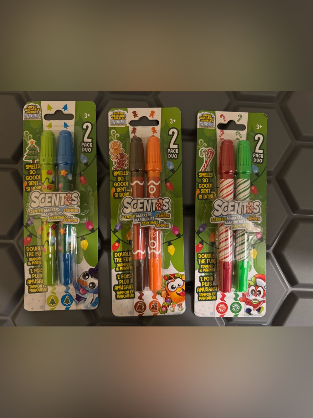 Scentos Double-Ended Christmas Scented Markers & Stampers